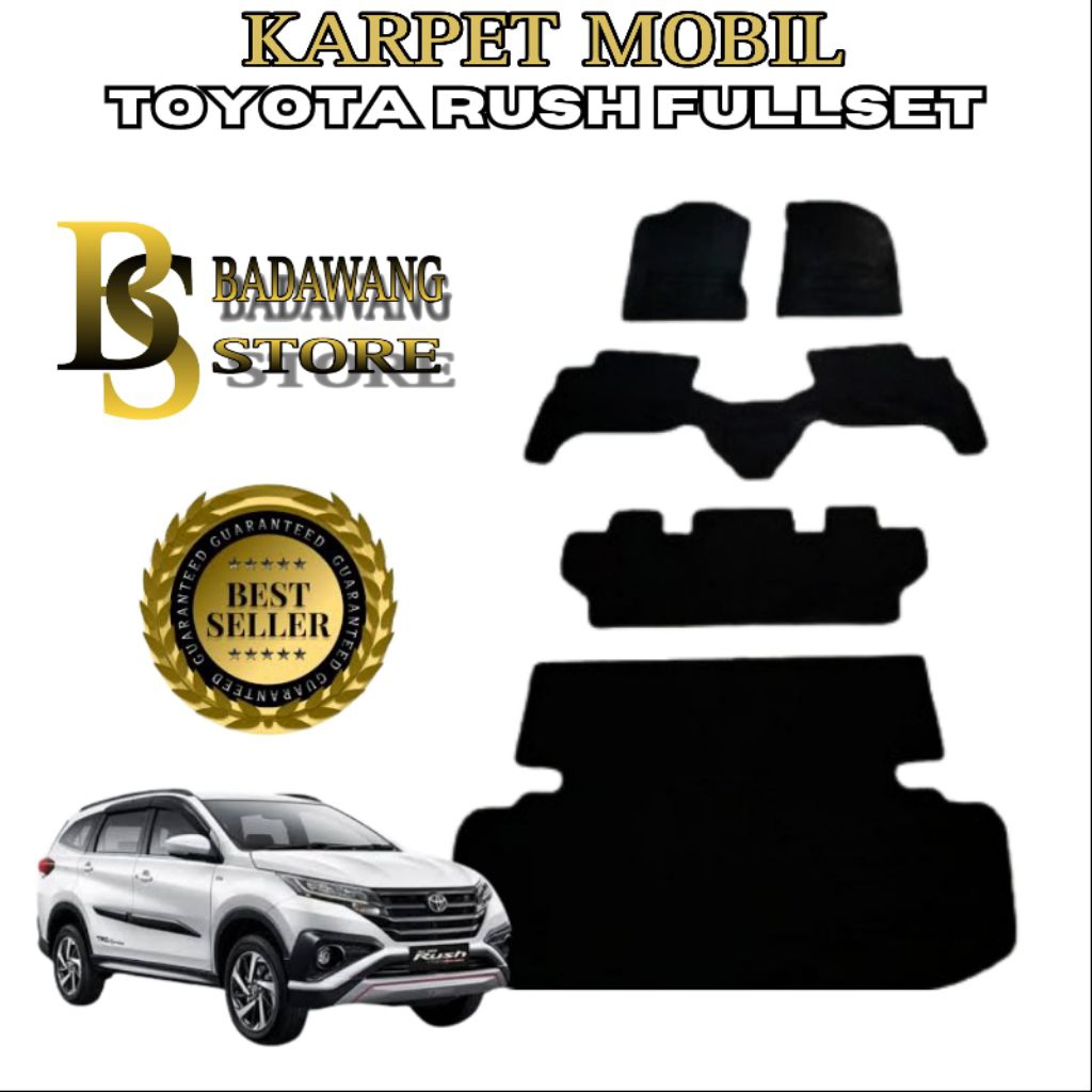 Karpet mobil rush full set / Karpet mobil rush / Karpet mobil toyota rush / Matras alas kaki mobil T