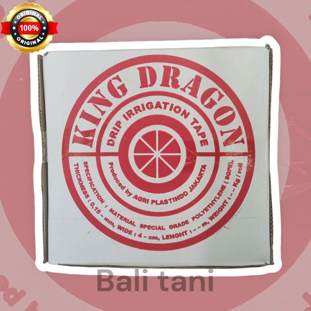 selang drip KING DRAGON 3 INCH - umumnya digunakan dalam sistem irigasi tetes (drip irrigation) untu
