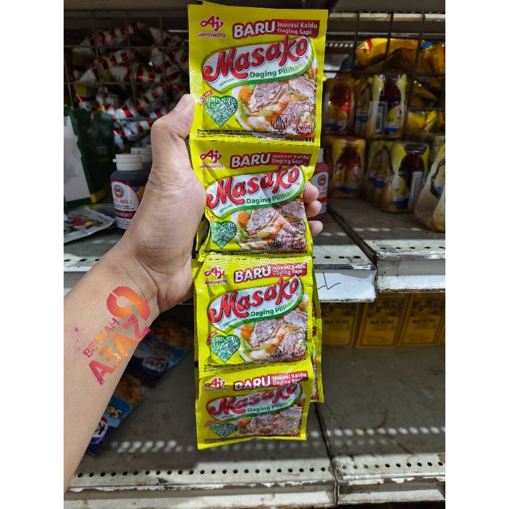 

Masako Kaldu Sapi Sachet 12 x 8.5g