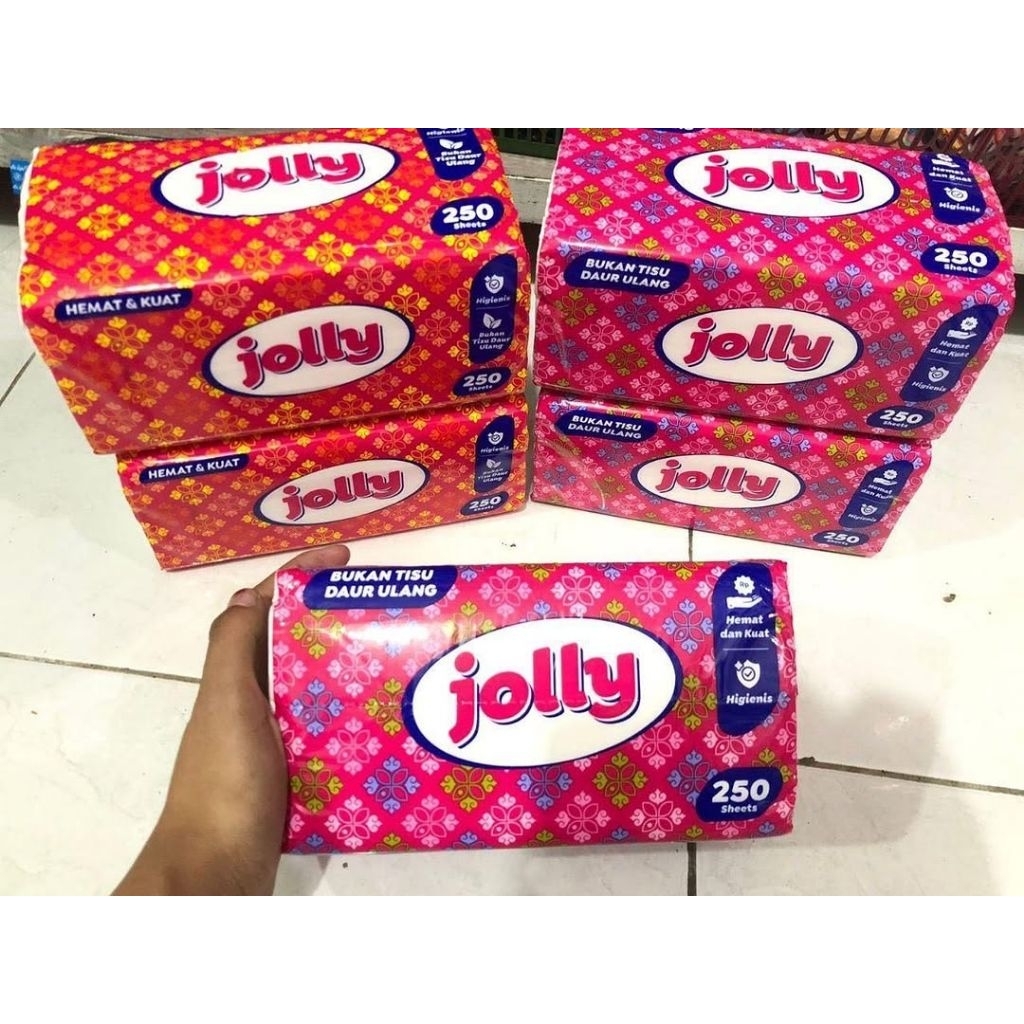 4 Pcs Tissu jolly 250sheet 2ply termurah / tissu jolly murah