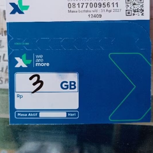 Perdana XL 3GB 1bulan