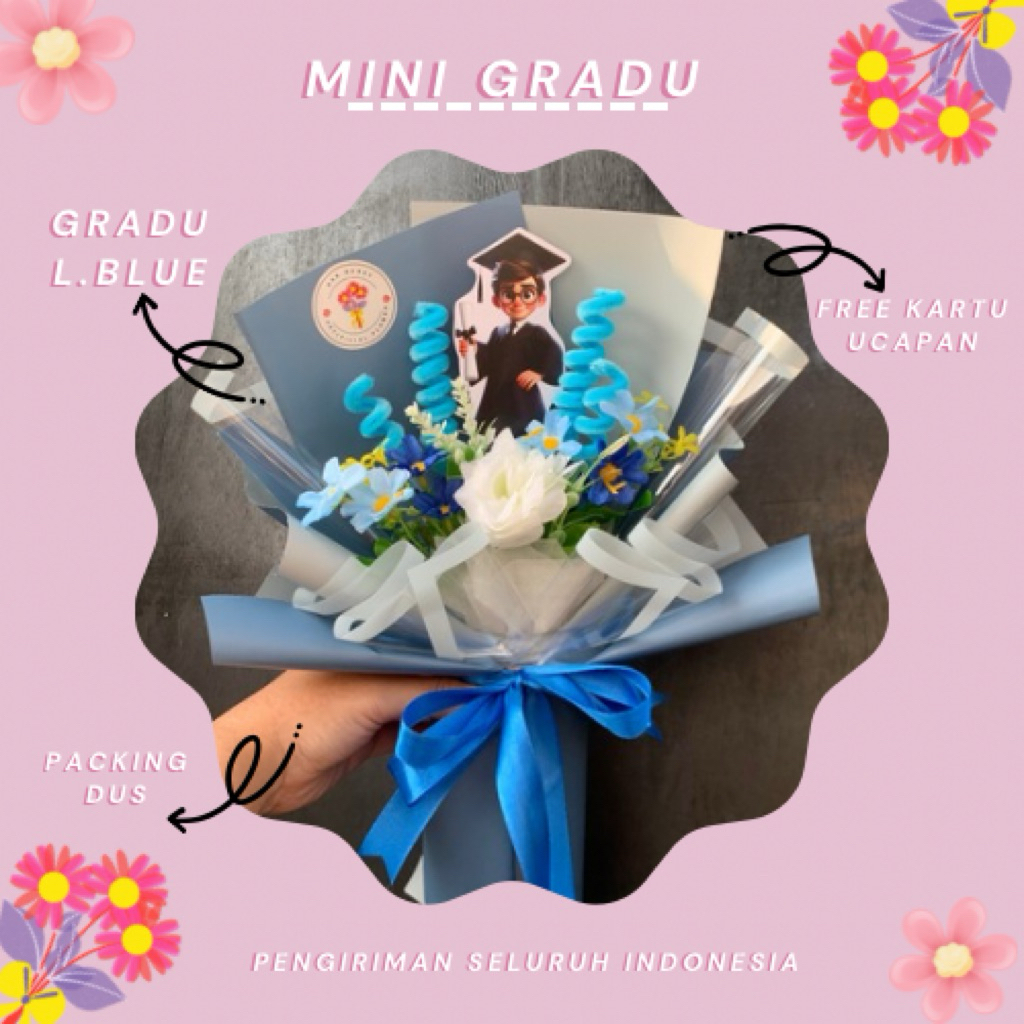 BUKET MINI GRADUATION/WISUDAH||BUKET BUNGA PALSU||BUKET MINI