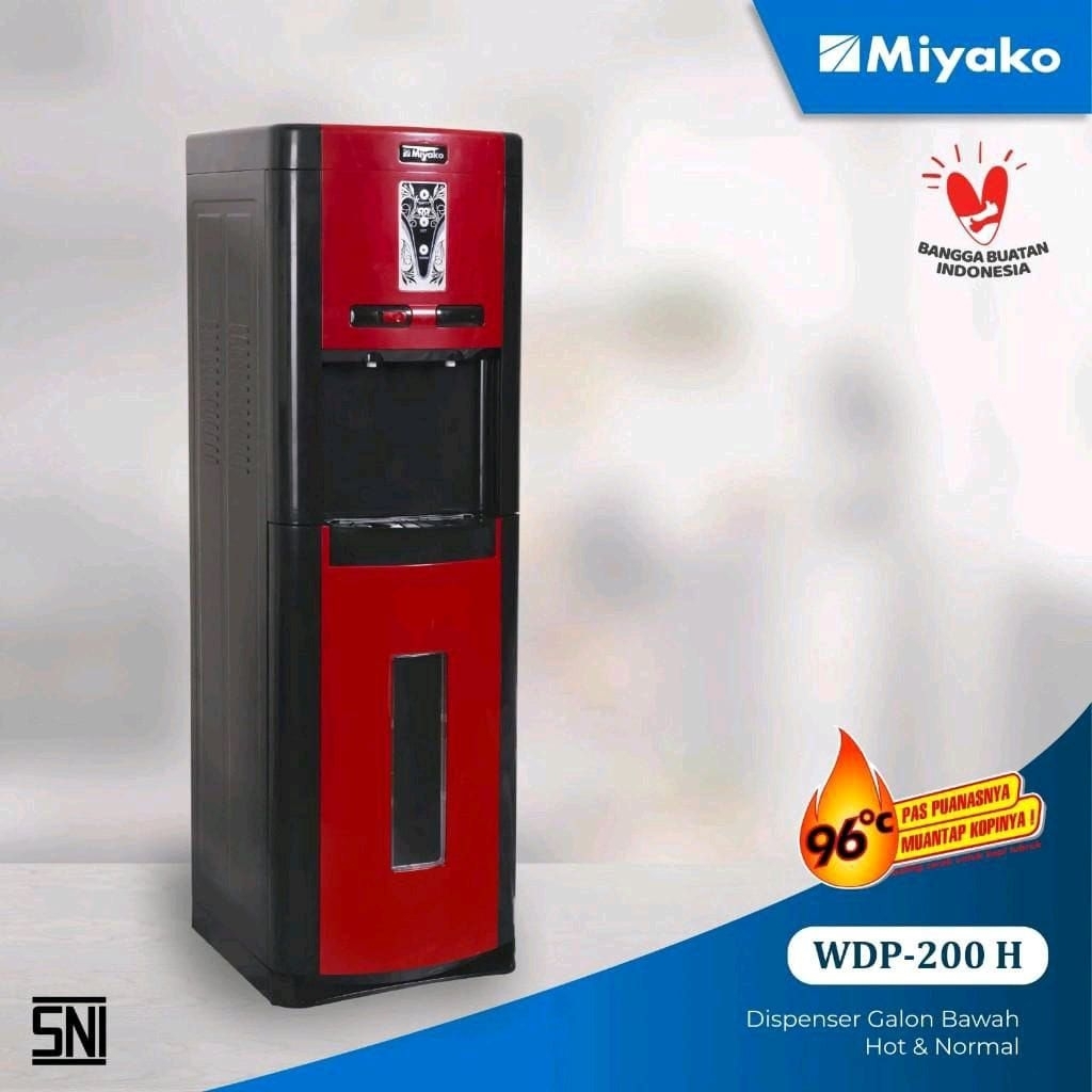 Miyako Dispenser Wdp 200 H Galon Bawah Dispenser Miyako Panas & Normal Dispenser Miyako Wdp200H