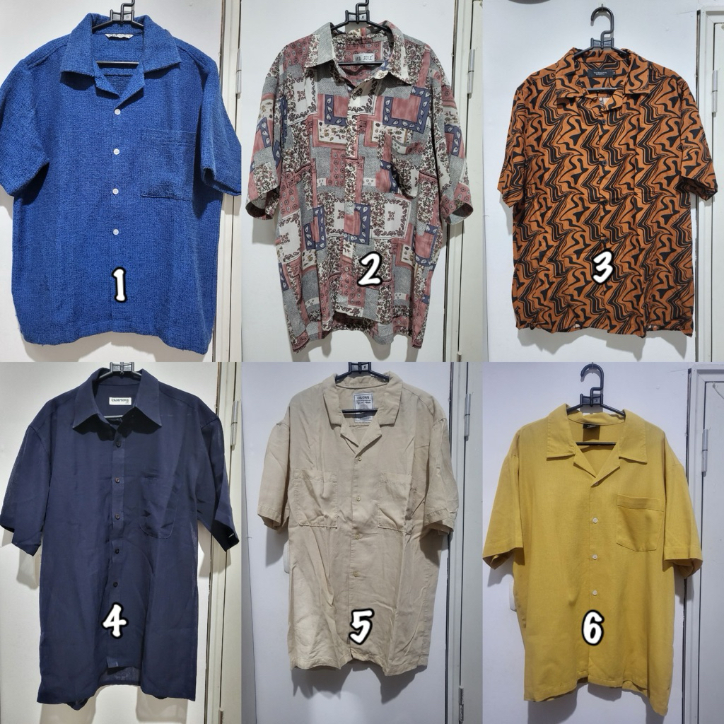 PL PRELOVED KEMEJA PRIA MEN ZARA THE EXECUTIVE CELCIUS OPEN COLLAR LINEN SHIRT