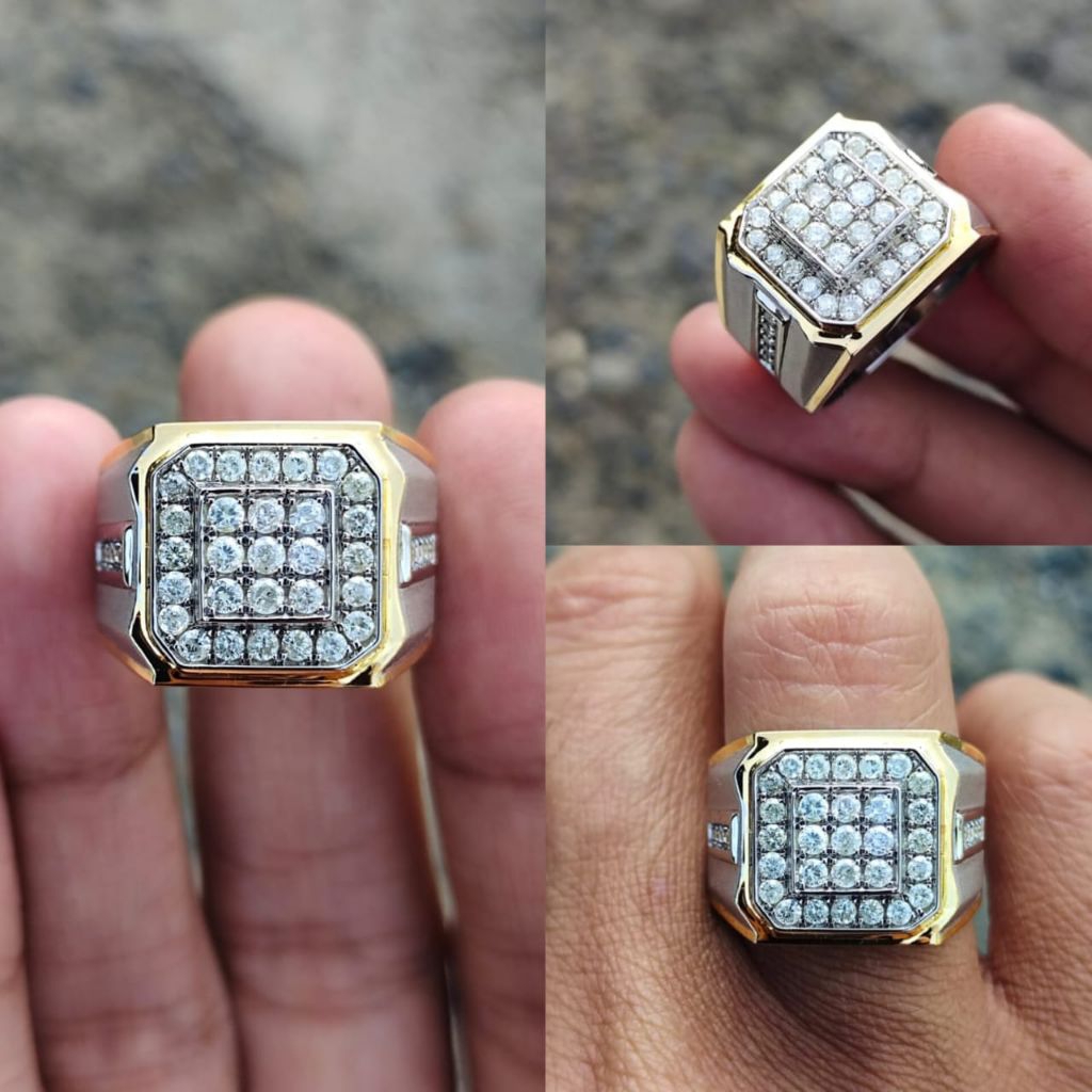 cincin pria mata full berlian eropah
