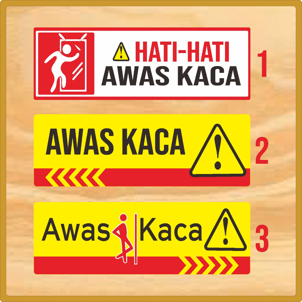 

Stiker Awas Kaca, Sticker Instansi, Stiker Peringatan Awas Kaca