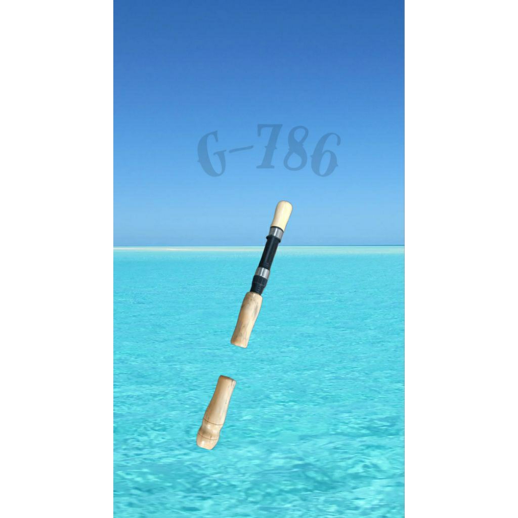 gagang joran japan style panjang total ±34cm+reelseat gagang joran casting