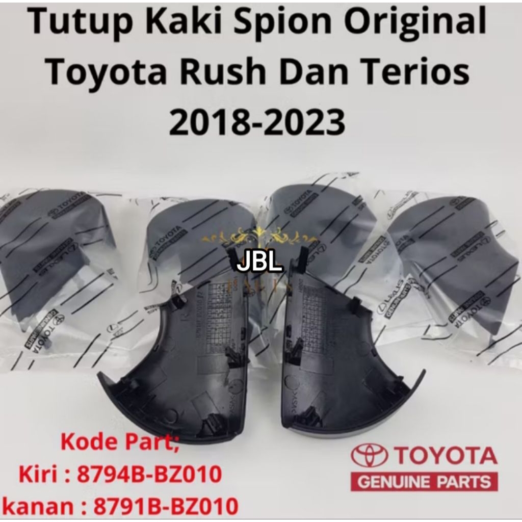 tutup kaki spion rush terios cover tutup bawah kaki spion rush terios tahun 2018/2023 original kanan