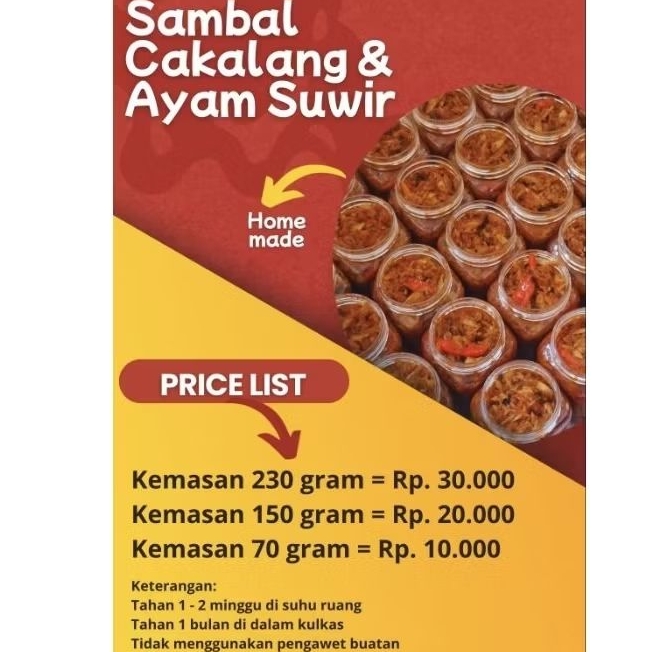 

Sambal Cakalang dan ayam suwir