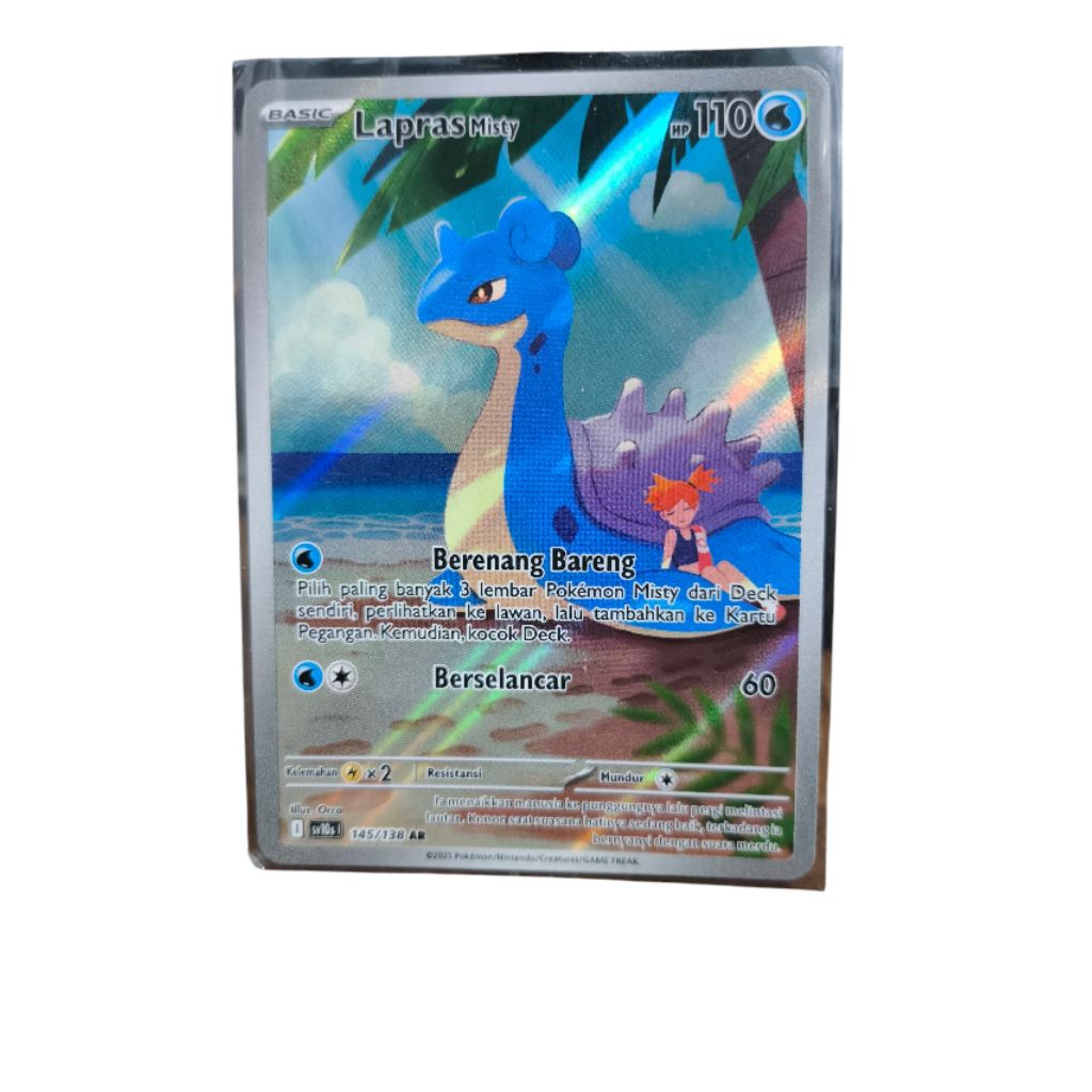 Kartu Pokemon TCG Lapras Misty AR - Kehadiran Juara SV10