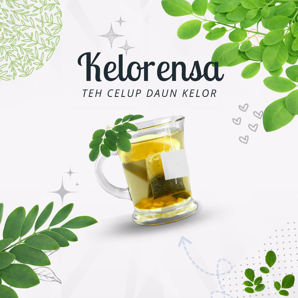 

KELORENSA Dari Bumi Daun Kelor Moringa Bubuk Organik Premium Pure Organic Murah 25 kantong teh
