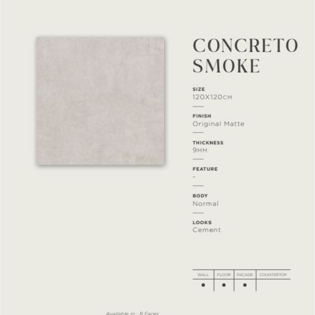 GRANIT QUADRA CONCRETO SMOKE 120X120
