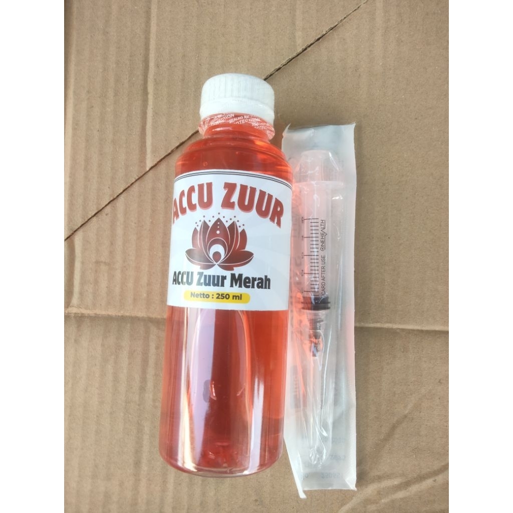 3 BOTOl AIR ZUUR MERAH ORIGINAL UNTUK AKI KERING DAN BASAH