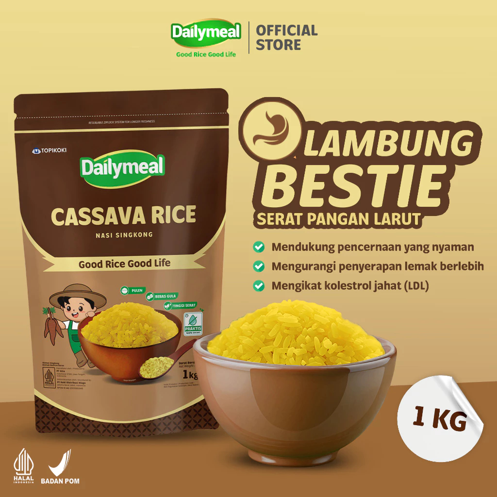 

Dailymeal Nasi Singkong Daily Meal - 1 kg Cassava Rice