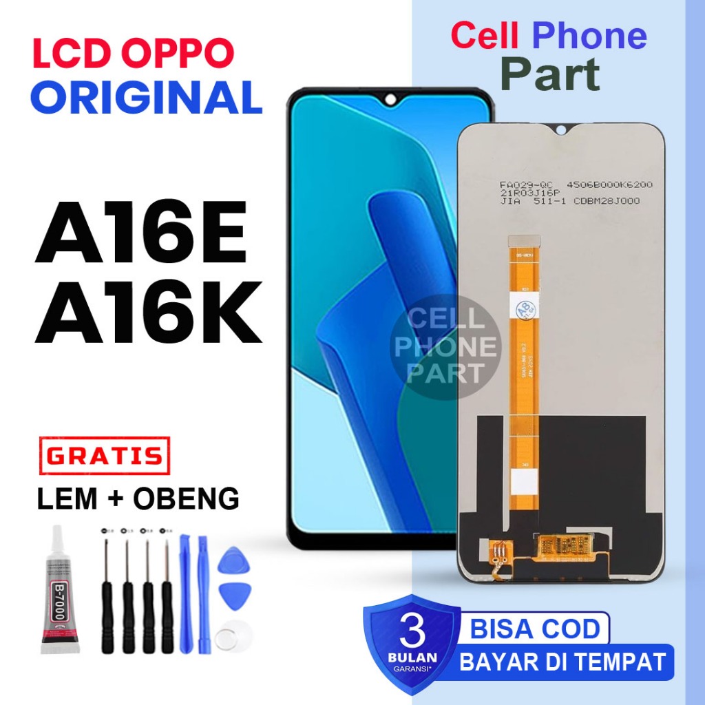 Lcd Oppo A16E A16K Original Fullset Touchscreen