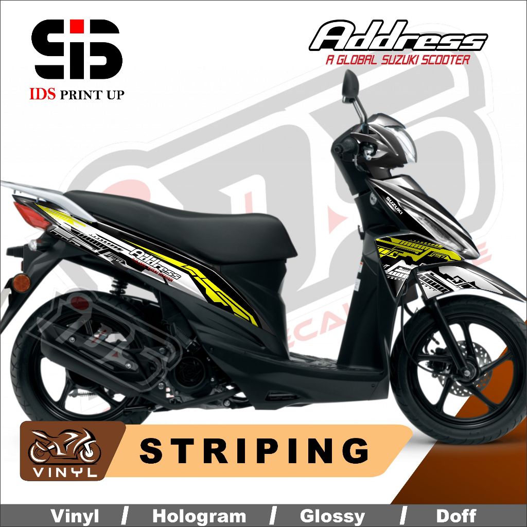 Stiker Suzuki Address Striping Suzuki Address Stiker Address Striping Address Hitech