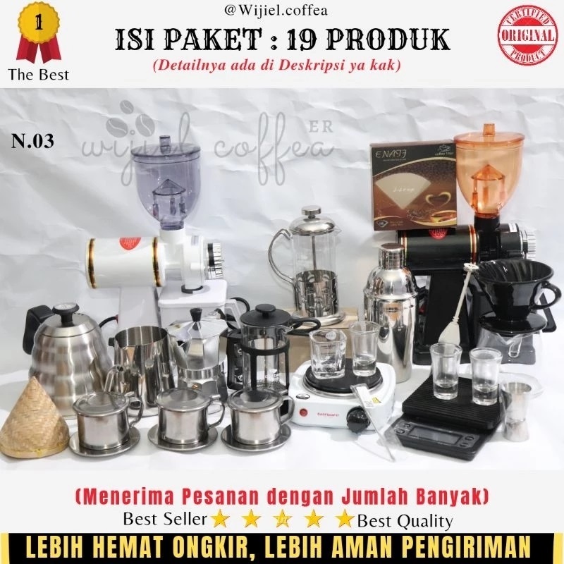 PAKET USAHA KEDAI KOPI + PAKET ALAT KOPI LENGKAP + ALAT KOPI MURAH + MESIN KOPI + WIJIEL COFFEA
