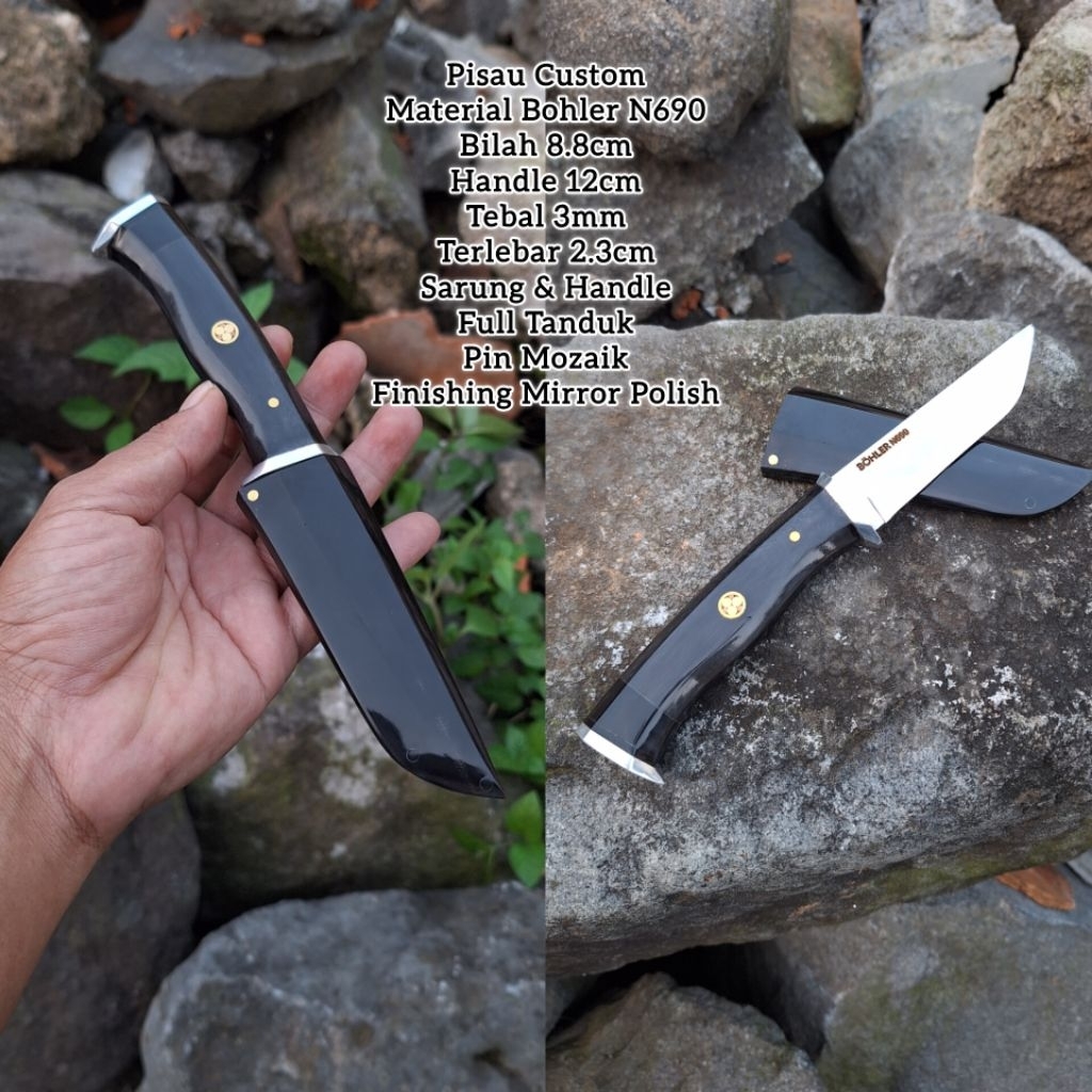 Pisau Seset Bohler N690 Tahan Karat