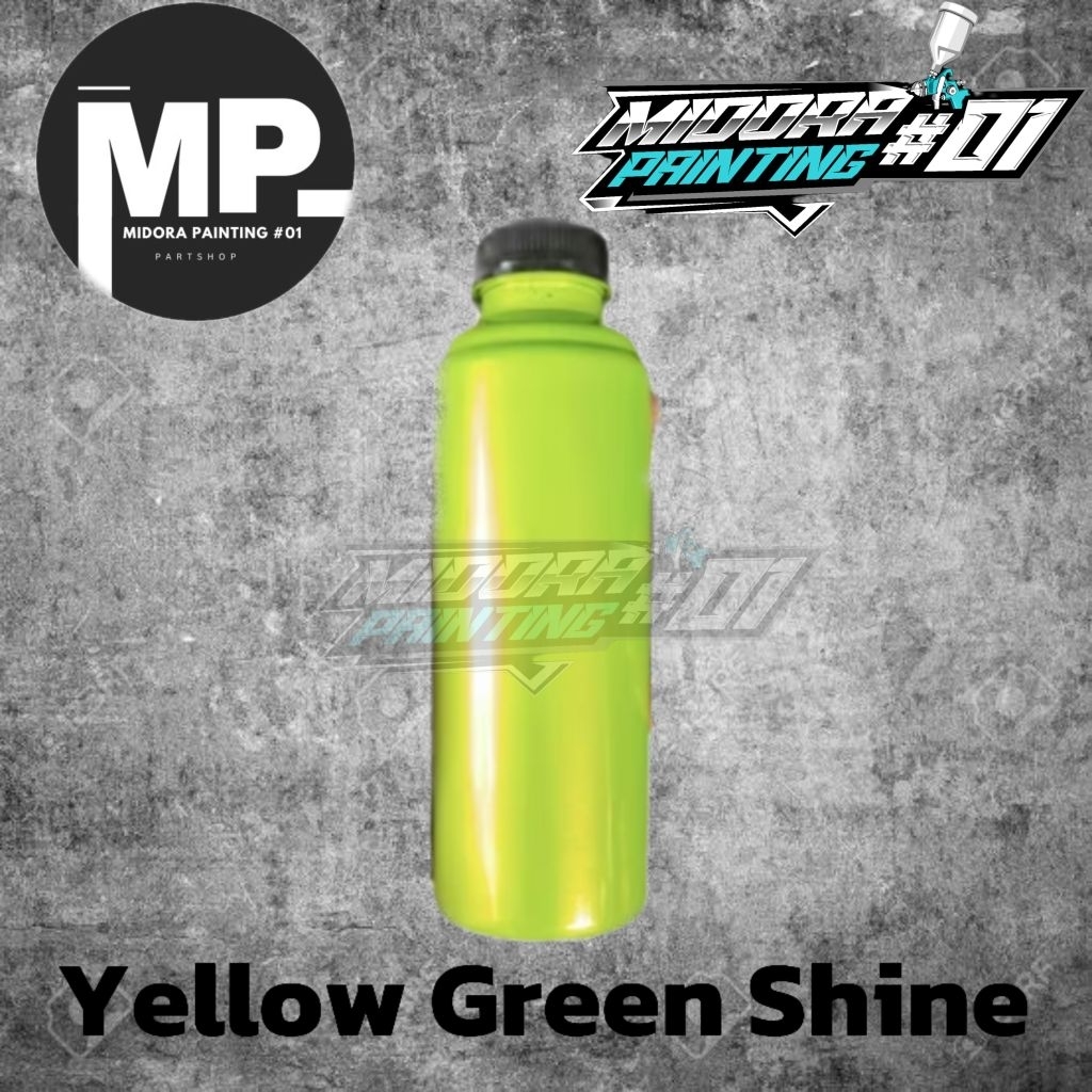 Cat Yellow Green Shine PU, Cat Kuning kehijauan Metalik