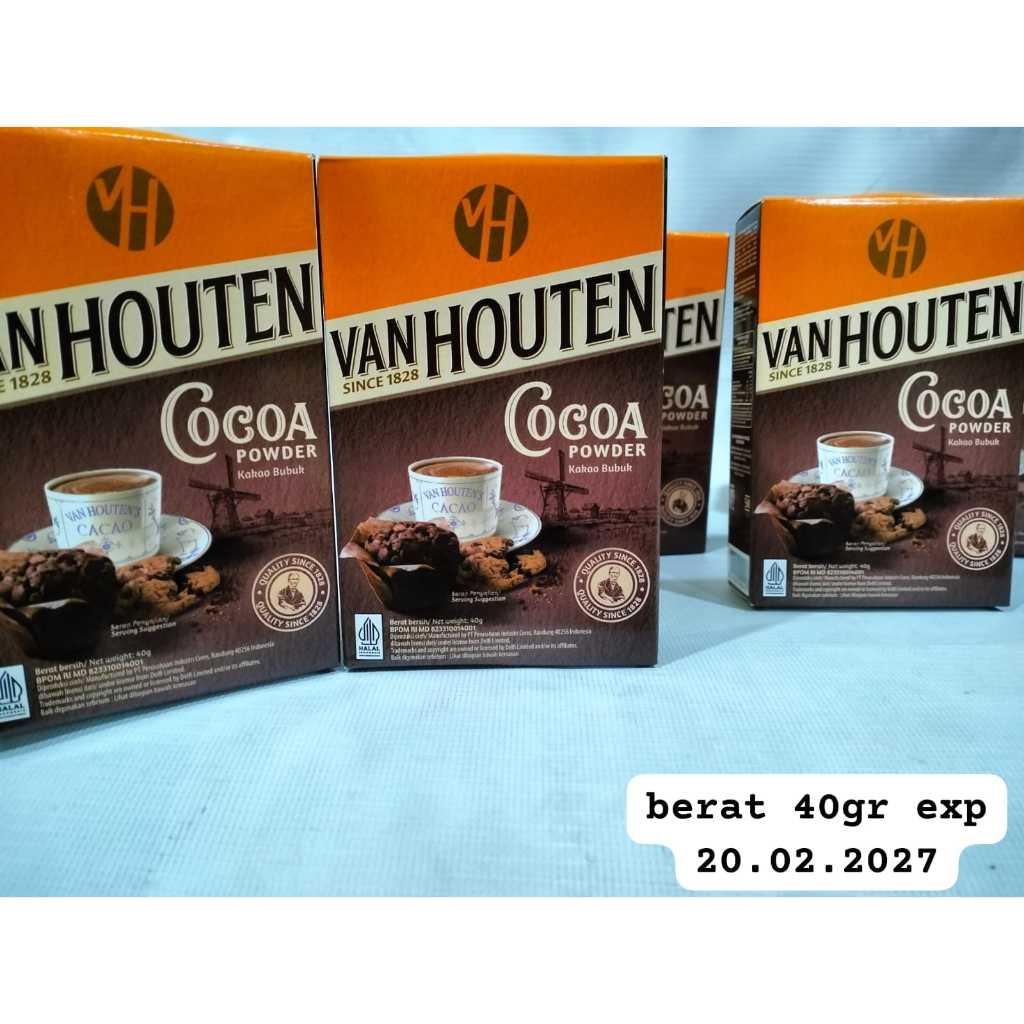 

COKLAT BUBUK VAN HOUTEN COCOA POWDER 40gr