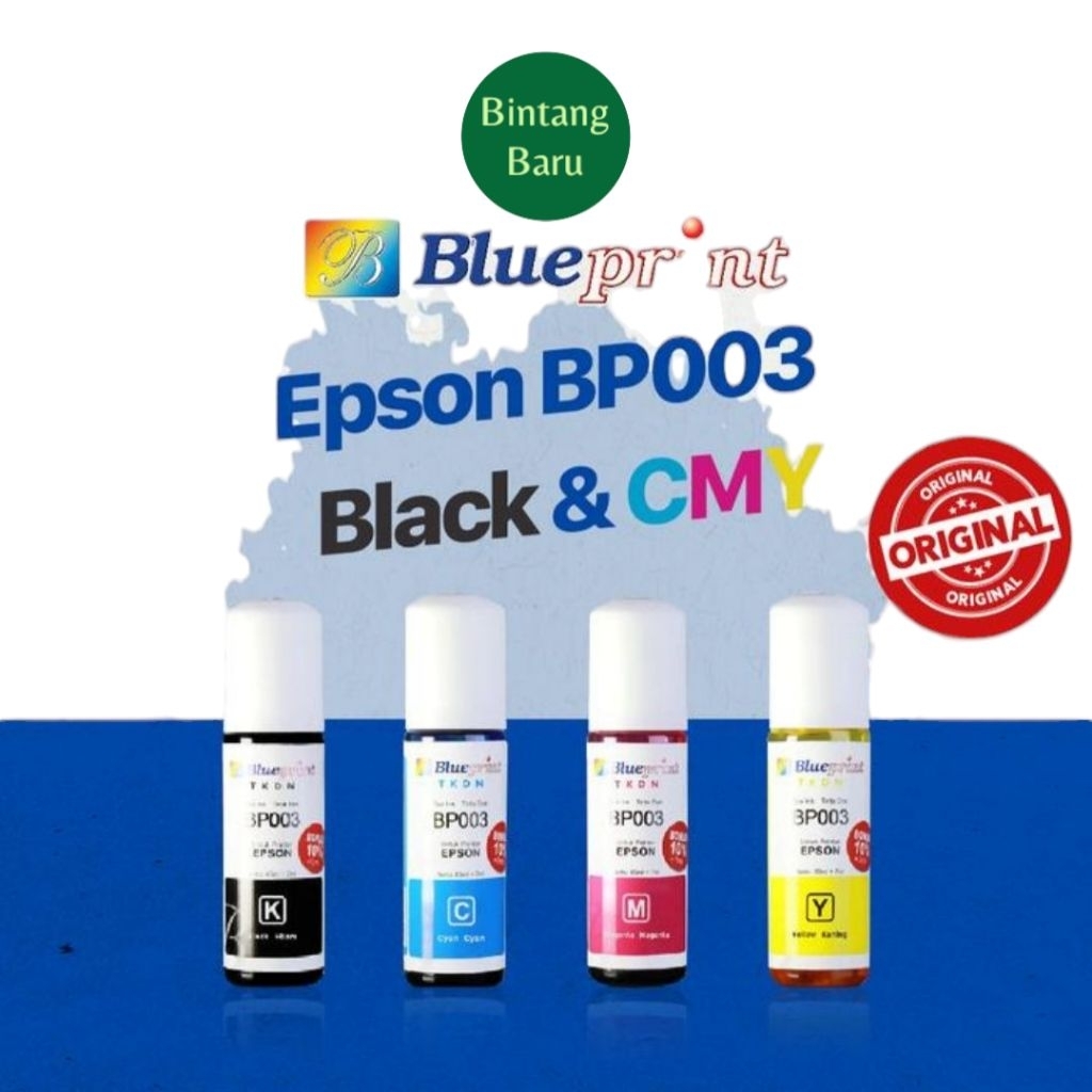 Tinta Epson 003 EPSON BLUE PRINT 003 Original Blue print untuk Epson
