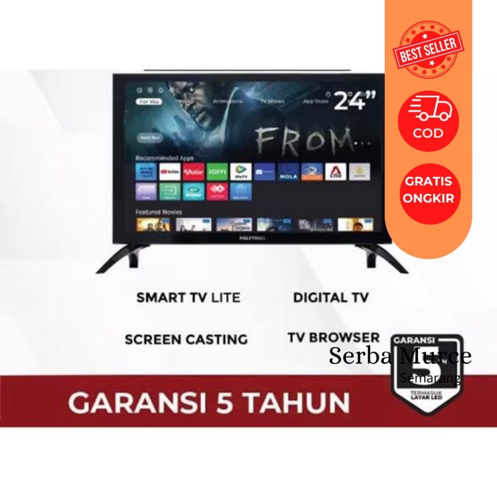 TV Polytron type 24CV1869// Smart TV Murah/ SmartTVMurah/ TV Murah/ Smarttvbagus/ Smart TV Bagus/ Sm