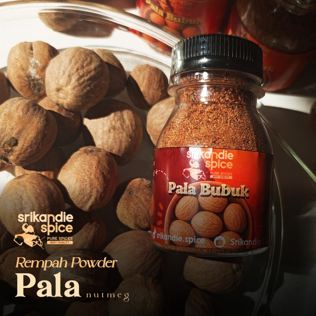 

Pala Bubuk Asli 30 Gram Organik Tanpa Campuran Nutmeg Powder Kualitas Premium Bumbu Dapur Kualitas Terbaik Srikandie Spice