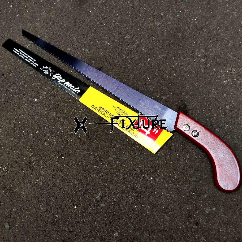 Gergaji kayu Lancip 14 Inch Tjap Mata Hand Compass Saw Gergaji Kayu Runcing