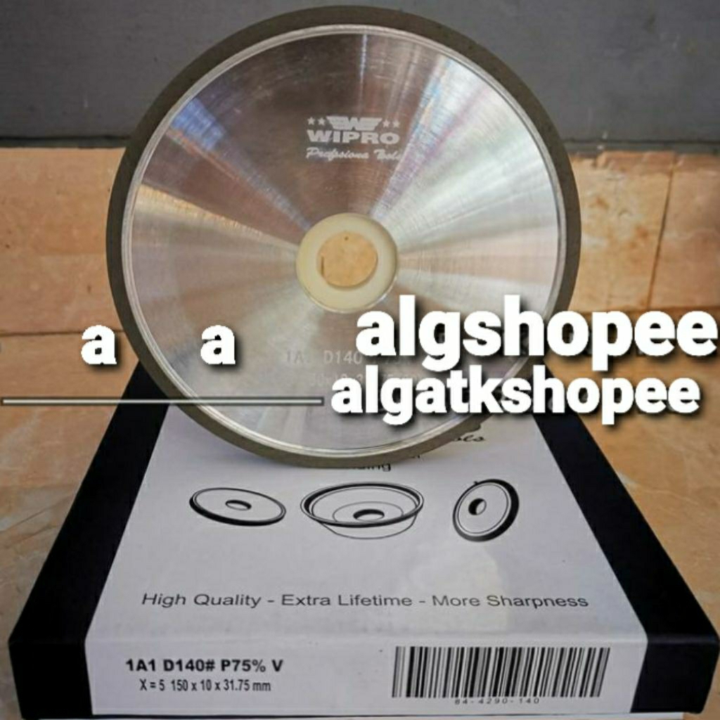 batu gerinda asah diamond ukuran 150x10x31.75 Wipro