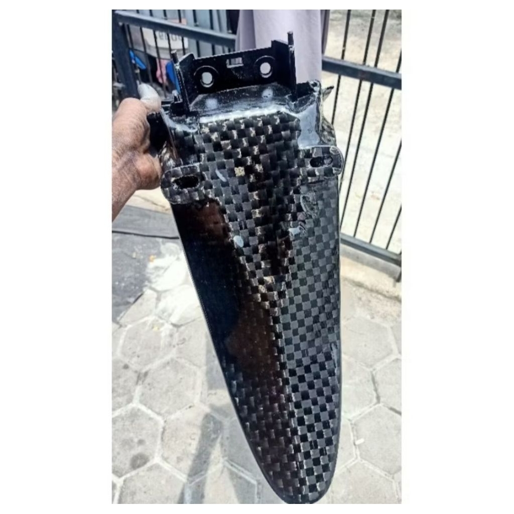 spakbor belakang mio sporty carbon kevlar