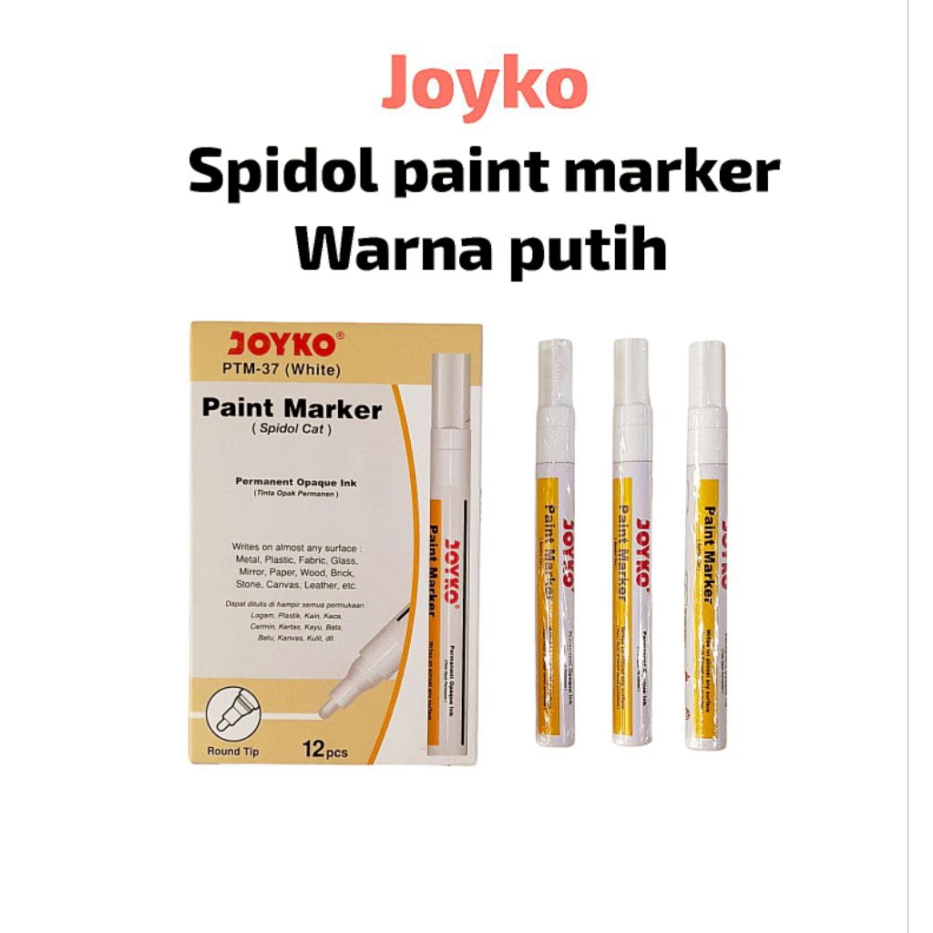 

Spidol Joyko Paint Marker PTM-37 Putih