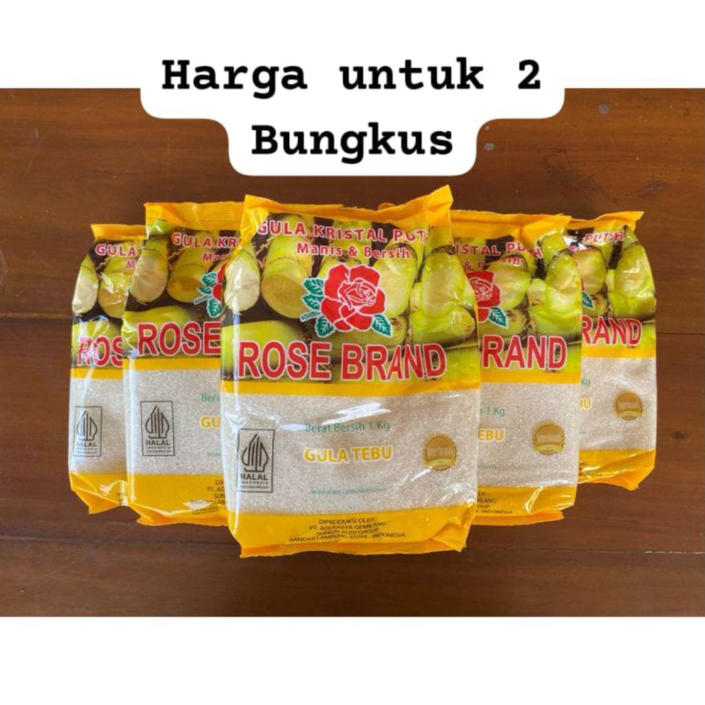 

GULA Rose Brand 2kg [free gelas]