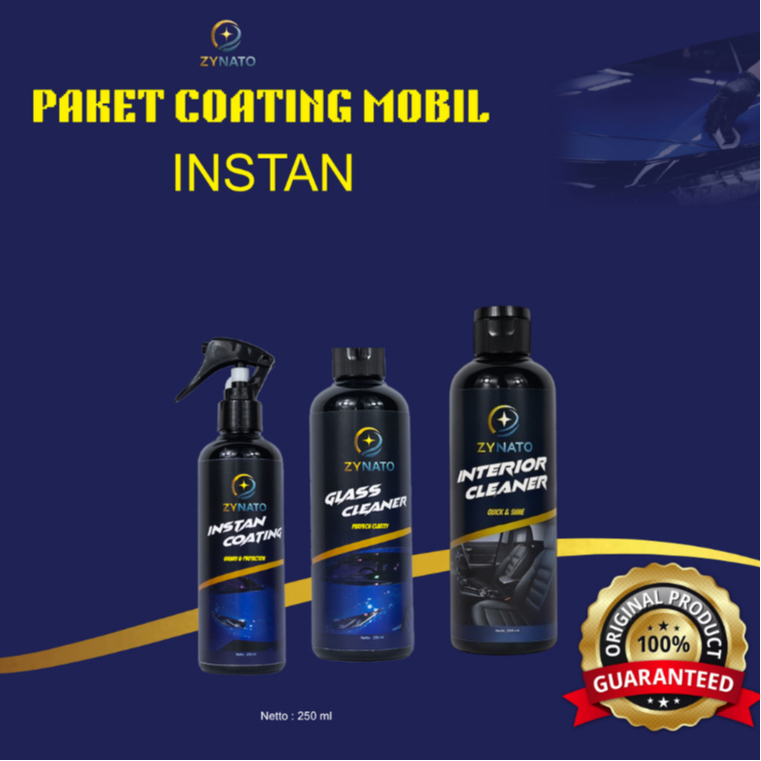 PAKET INSTAN COATING MOBIL GLASS CLEANER INTERIOR CLEANER