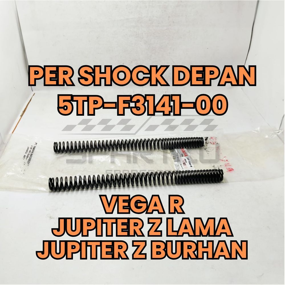[5TP-F3141-00] PER SHOCK SOK DEPAN SEPASANG TANPA AS SHOCK ORI ASLI YAMAHA JUPITER Z LAMA BURHAN VEG