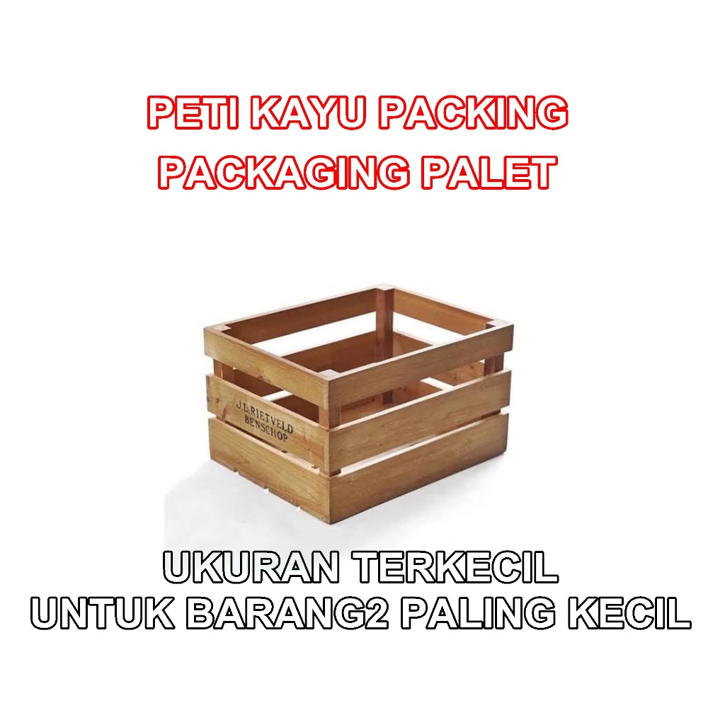 

Peti Kayu / Packaging Palet Bahan Bekas Ukuran terkecil