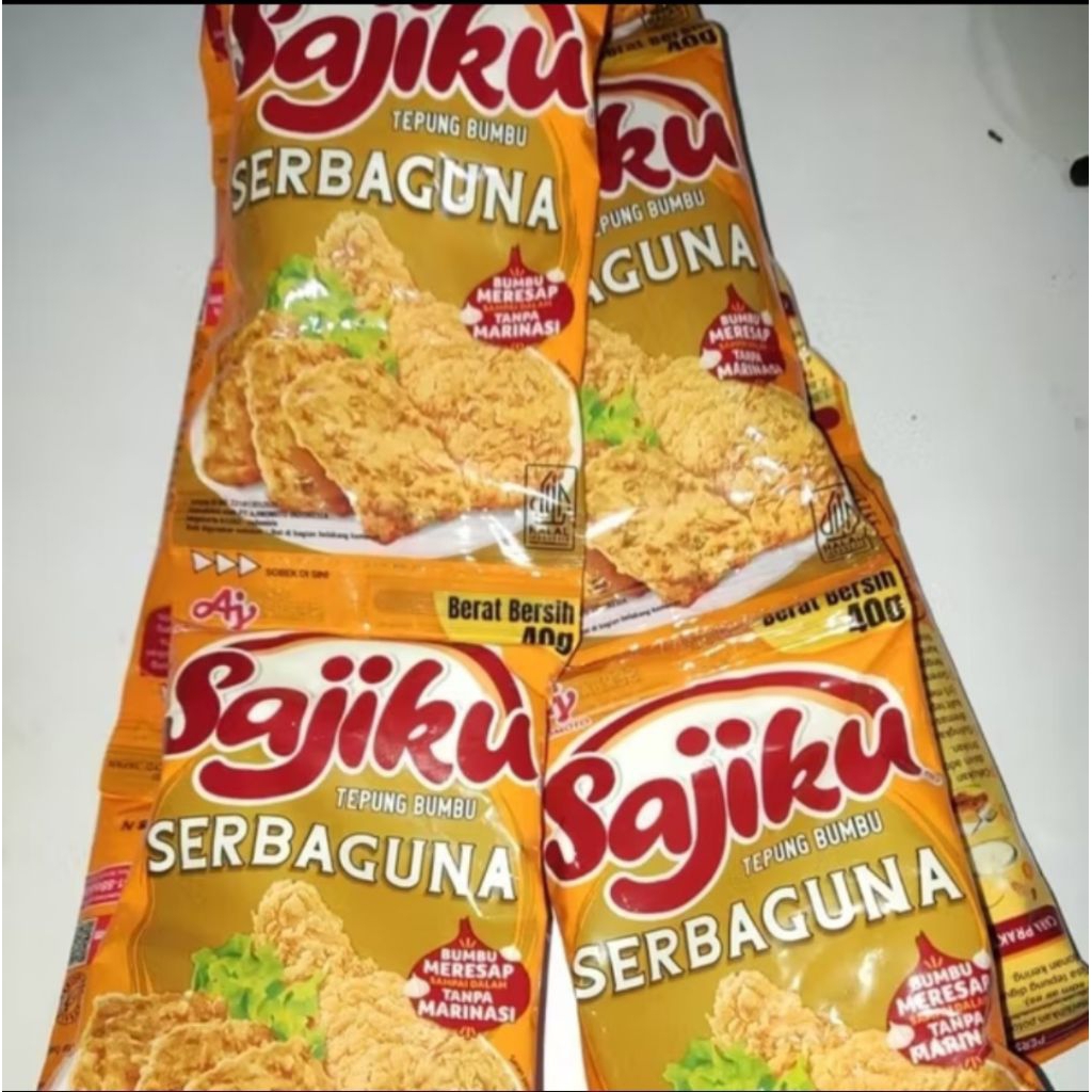 

Sajiku Tepung Bumbu Serba Guna 40g / 75g Rentengan isi 10 Pcs