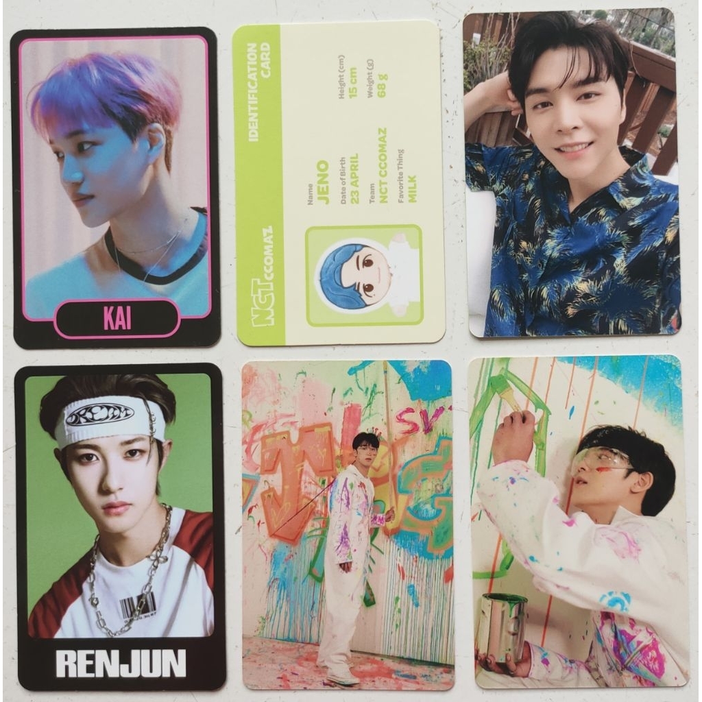 Ready Stock Photocards Exo Kai Cream Soda TC Johnny Nct Dicon 127 Seventeen Mingyu Carat Ver Renjun 