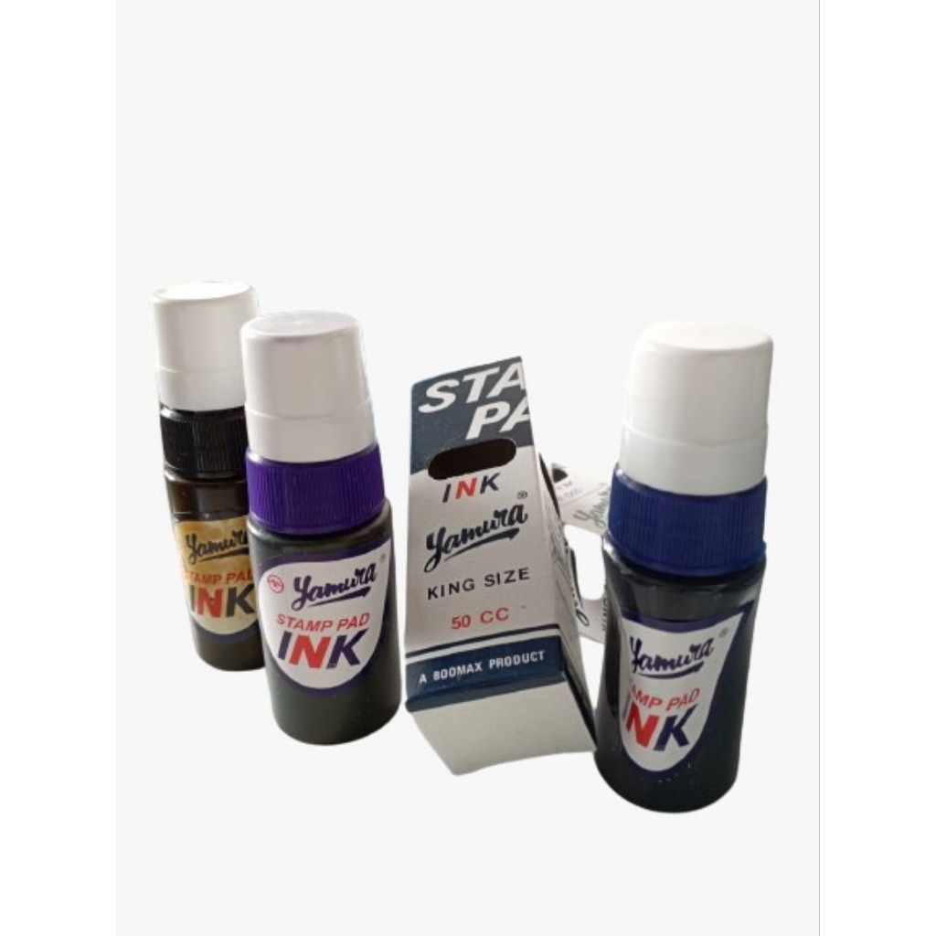 

Tinta Stempel Yamura Stamp Pad INK Biru Ungu Hitam 50cc