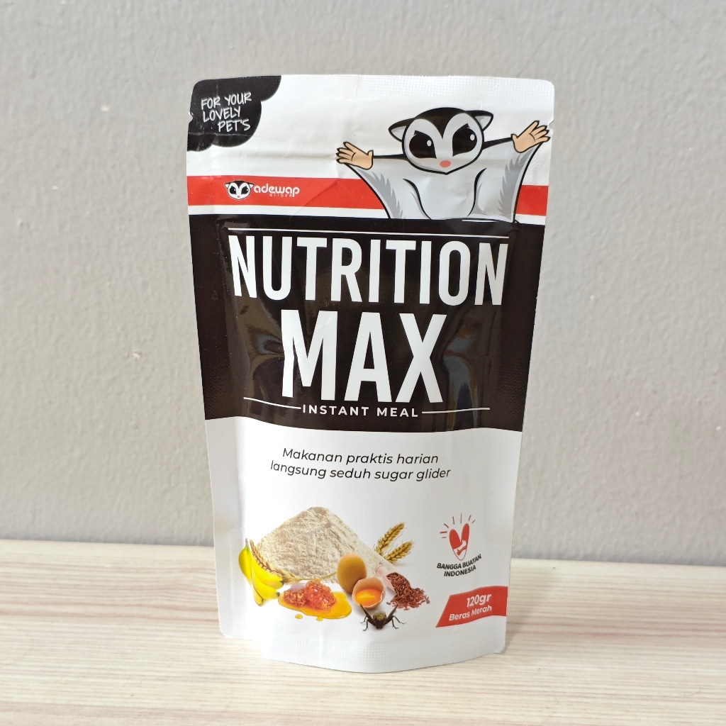 ADEWAP GLIDER Nutrition Max Makanan Bubur Sugar Glider Premix Protein Kalsium HPW Daily Meal Harian