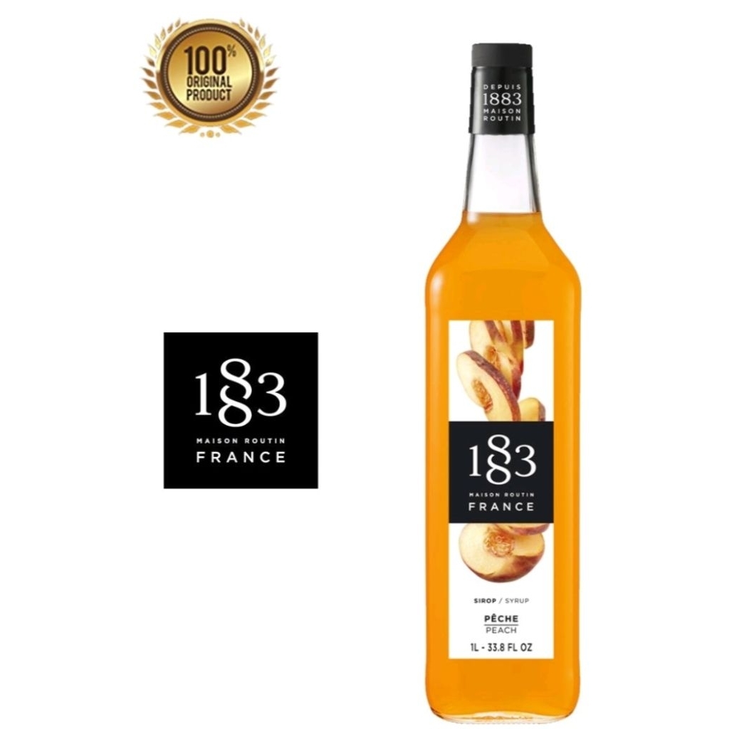 

Peach Syrup Merk 1883 Maison Routin