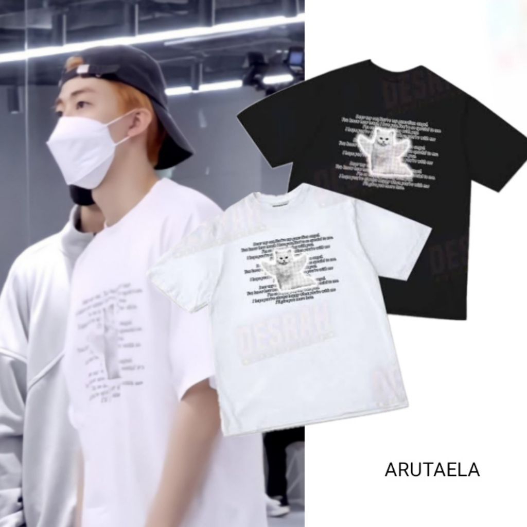 KAOS OVERSIZE JAEMIN NCT DREAM KOREAN STYLE KAOS KPOP GAMBAR KUCING MURAH BAHAN TEBAL COTTON COMBAT 