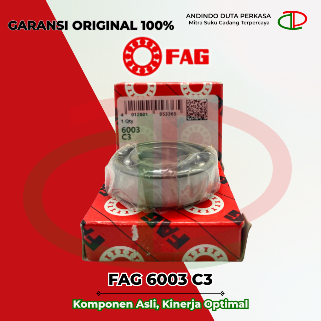 Bearing Balap Laher FAG Original 6003 C3 / Berkualitas dan Tahan Lama