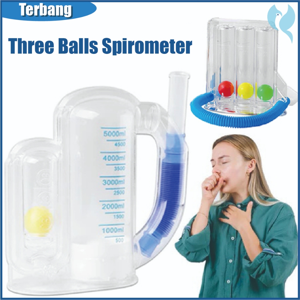 Alat Latihan Pernapasan Spirometer Incentive 3 Bola - Volumetric Exerciser Voldyne 5000 (Hudson RCI)