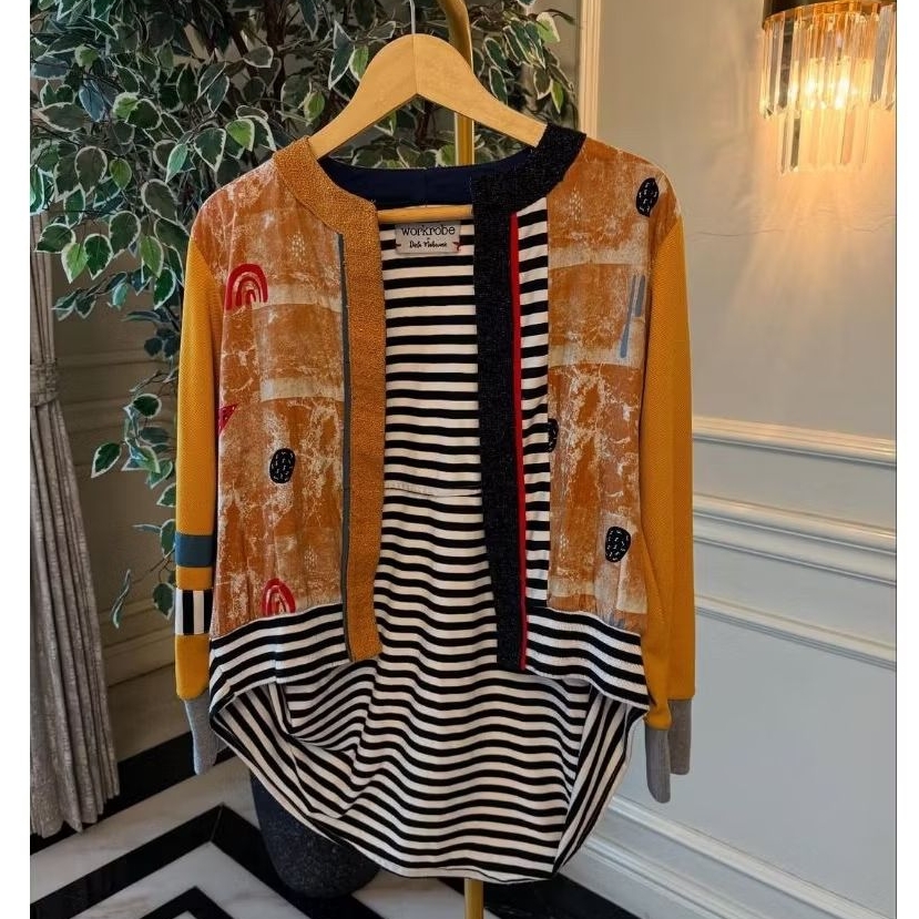 PRELOVED OLINE WORKROBE_BAJU UNIK_OLINE WORKDROBE ORIGINAL_CARDI_CARDIGAN_OUTER_OUTERWEAR_ASIMETRIS_