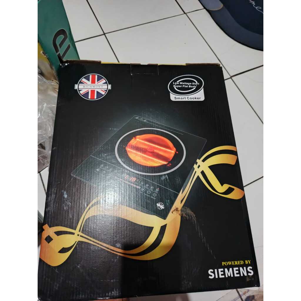Kompor Listrik Richmont Halogen Smartcooker Low Watt 100 W (Bonus Panci, Alat Pemanggang Serbaguna G
