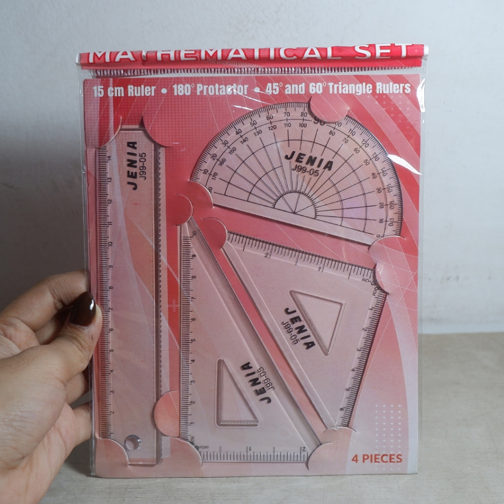 

Nerrd Penggaris 1 Set 4 Pcs Murah Jenia J99-05