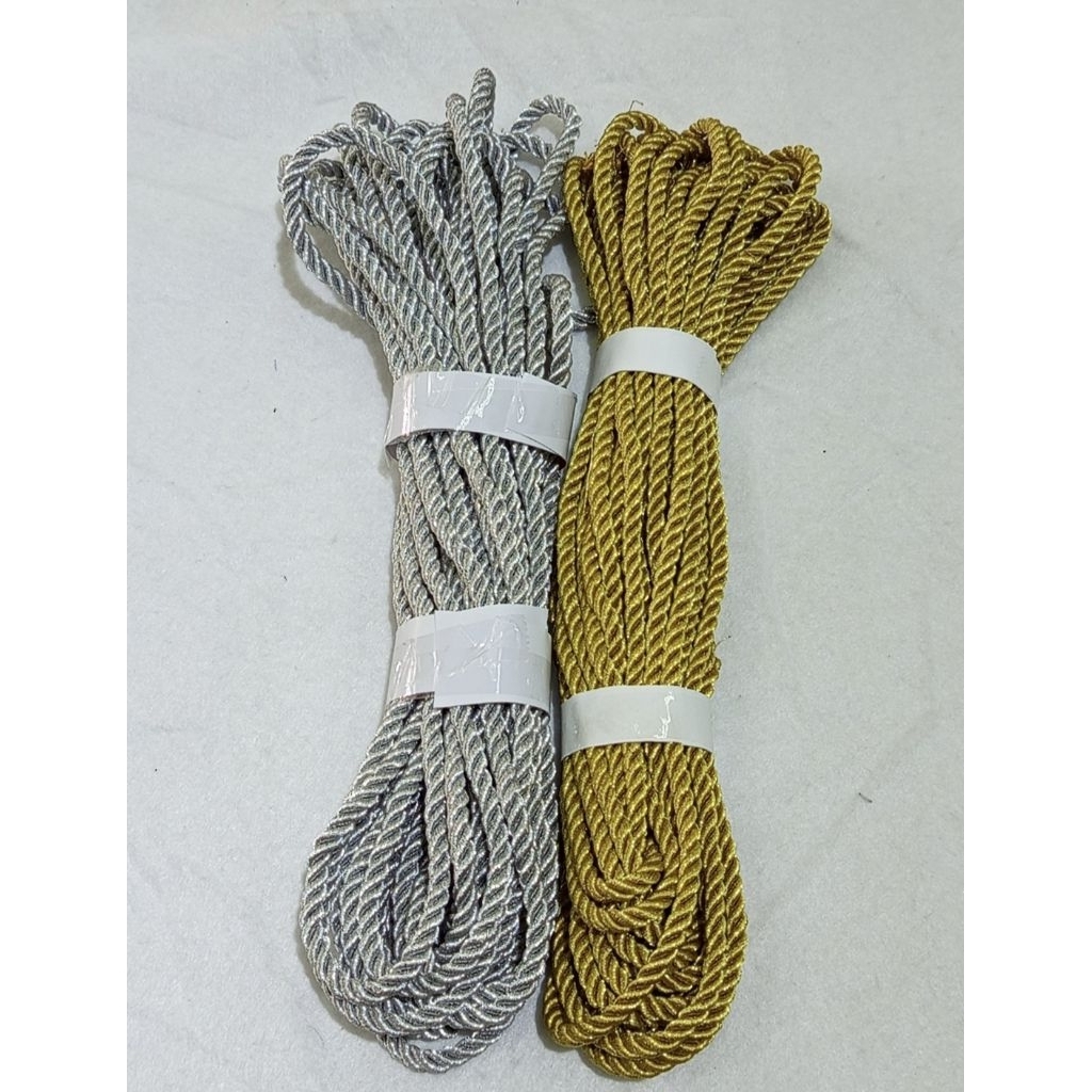 

Tali Tambang Emas & silver 3mm (8,75meter)