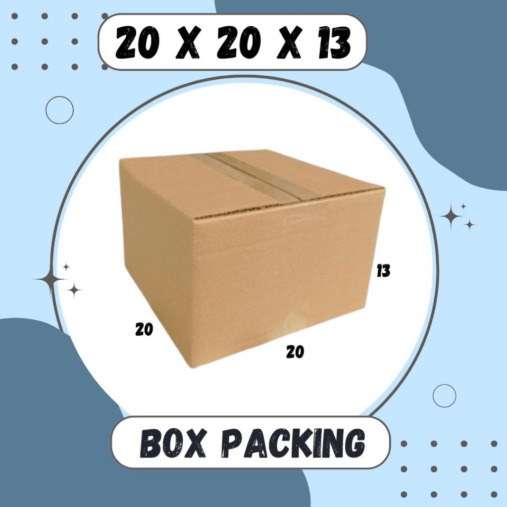 

Kardus 20x20x13 A1 Packing Olshop Dus Kotak Kemasan Box Topi Boneka Minyak Madu Parfum Kardus Balap