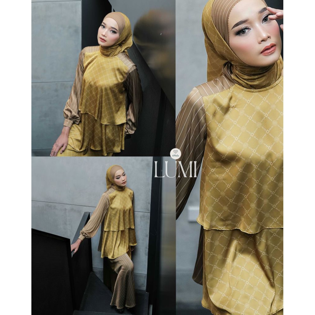 Premium Lumi series by shkata gamis kerudung
