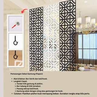 MH [ BS COD ] DEKORASI SEKAT RUANGAN DEKOR KAMAR MOTIF ORIENTAL SDO 99 - SEKAT RUANGAN DEKORASI MOTIF BATIK
